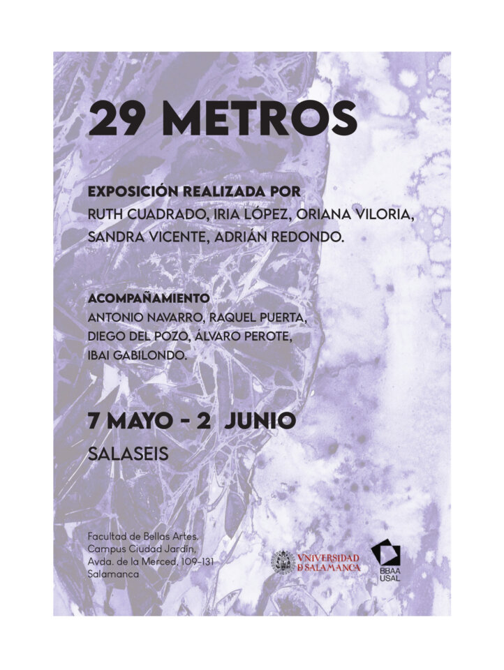 Facultad de Bellas Artes 29 metros Salamanca Mayo junio 2024