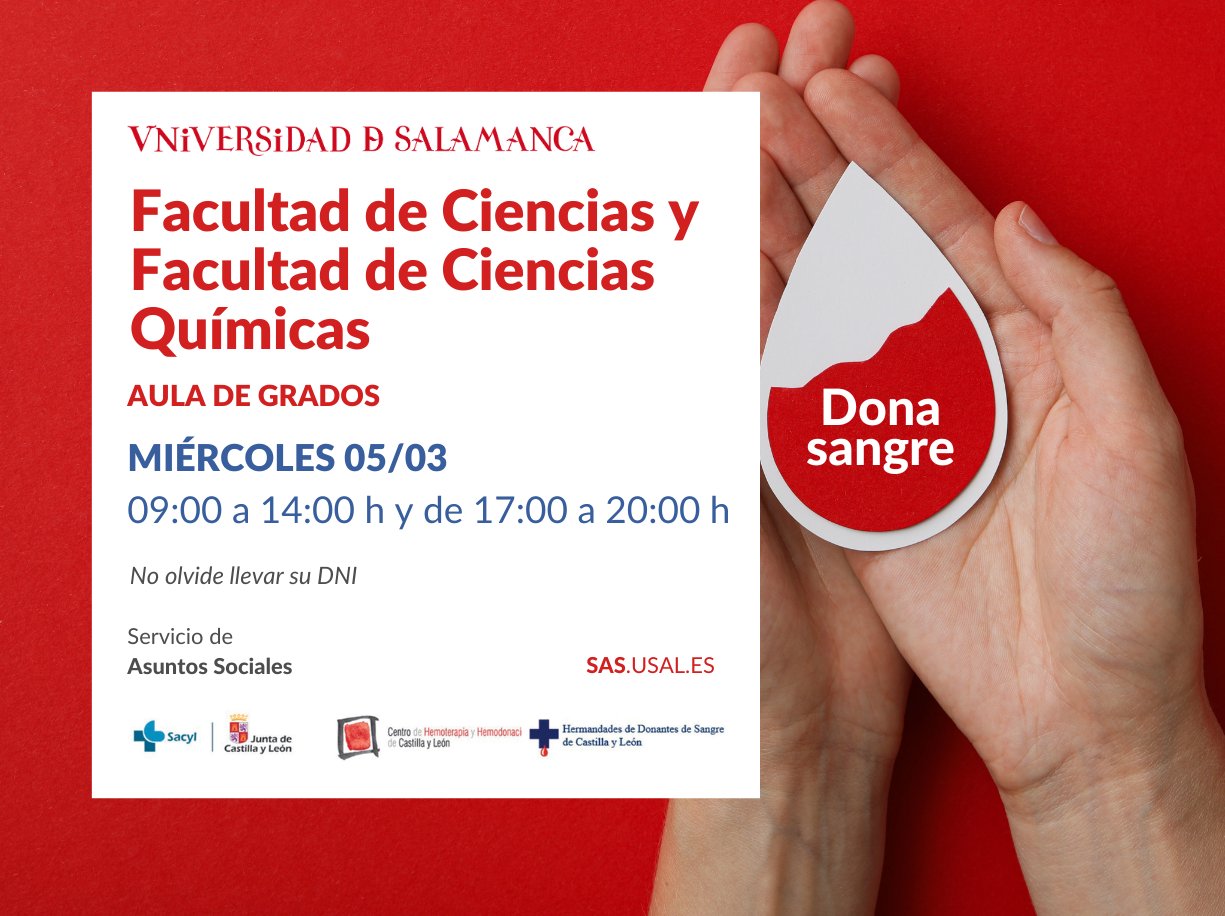 Salamanca Jornada de Donación de Sangre 5 de marzo de 2025