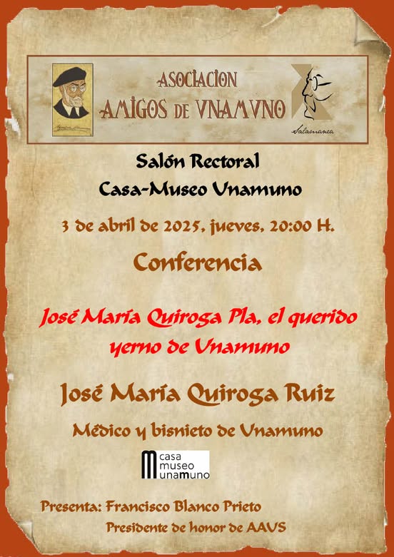 Casa Museo Miguel de Unamuno José María Quiroga Ruiz Salamanca Abril 2025