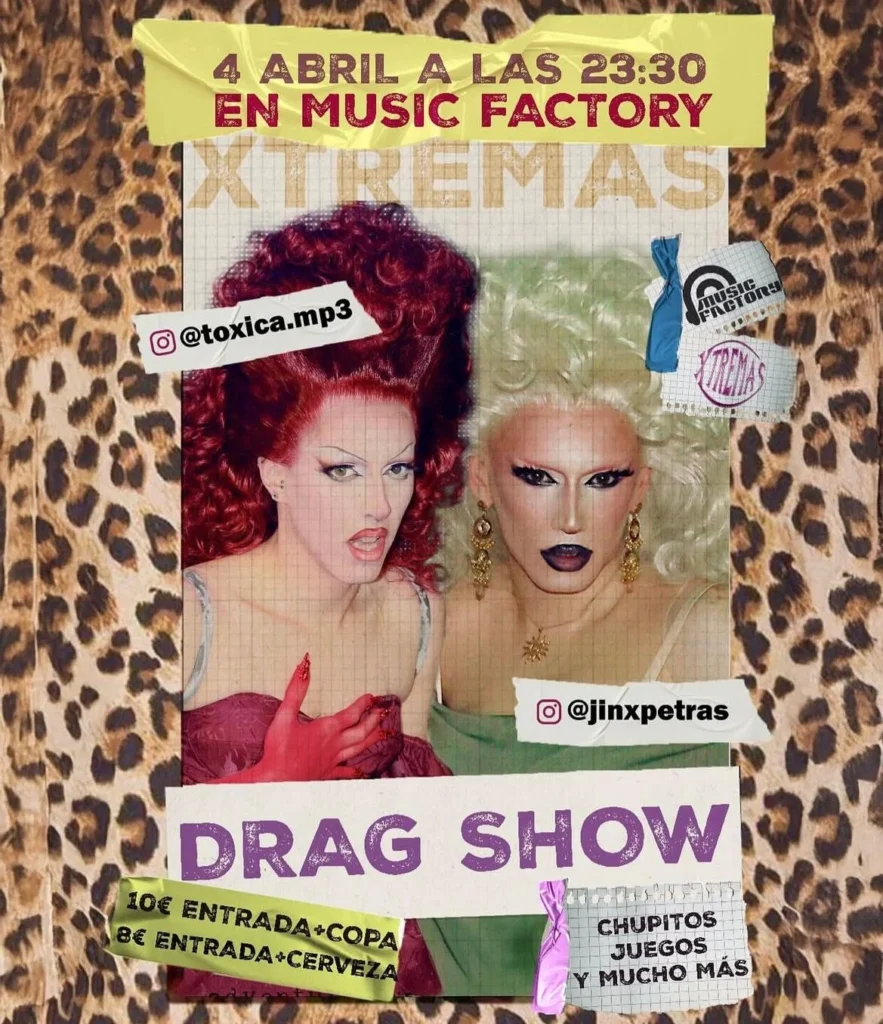 Music Factory Xtremas Drag Show Salamanca Abril 2025