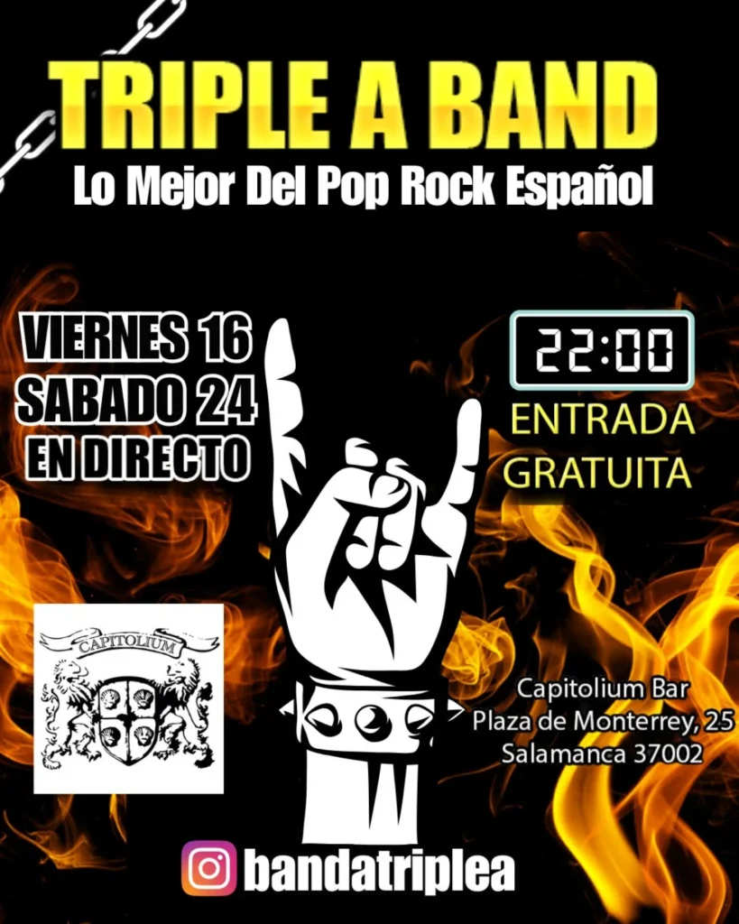 Capitolium Triple a Band Salamanca Mayo 2025-24.05.2025