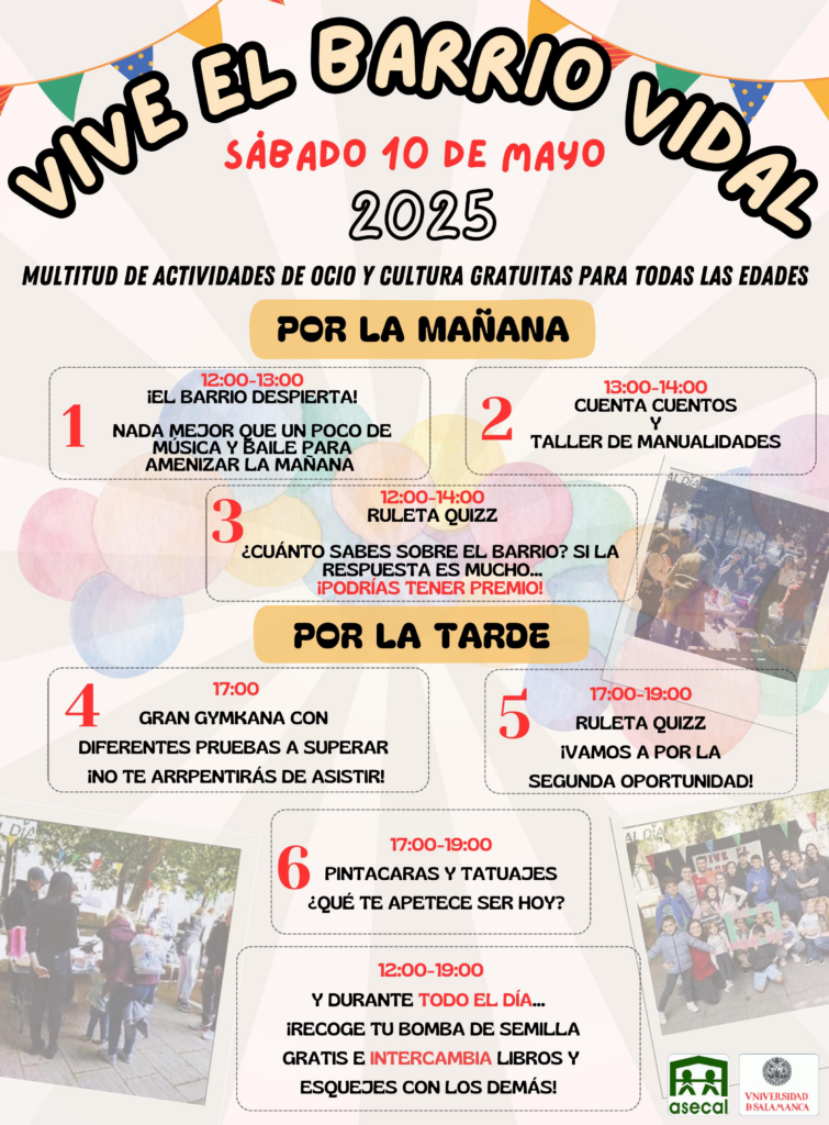 Plaza del Barrio Vidal Vive el Barrio Vidal Salamanca Mayo 2025