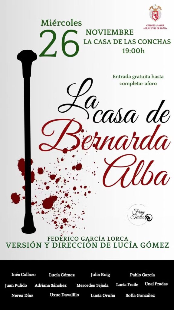 Casa de las Conchas La casa de Bernarda Alba Salamanca Noviembre 2025