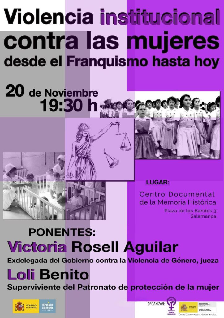 Centro Documental de la Memoria Histórica CDMH Bandos Violencia institucional contra las mujeres Salamanca Noviembre 2025