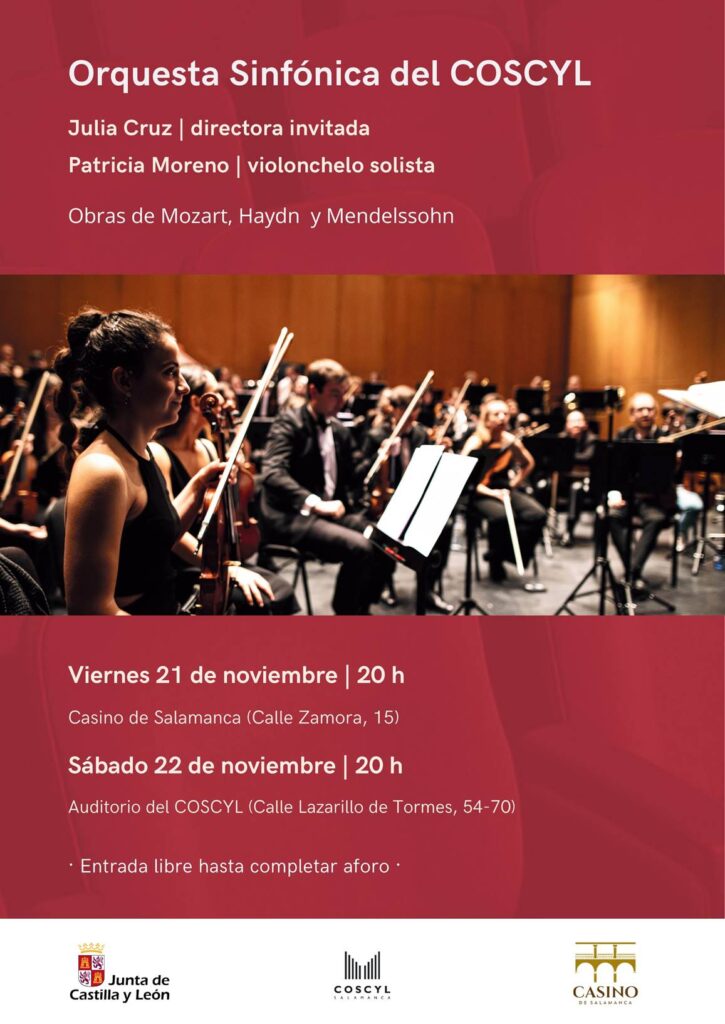 Salamanca Orquesta Sinfónica del Conservatorio Superior de Música de Castilla y León Noviembre 2025