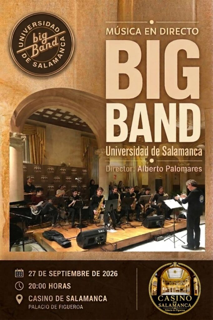 Big Band Universidad de Salamanca en el Casino de Salamanca septiembre 2026