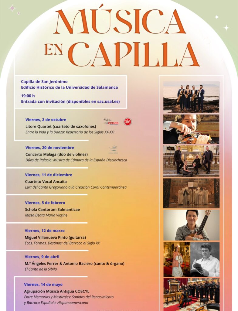 Ciclo Música en Capilla en las Escuelas Mayores Salamanca 2026 - 2027-20.11.2026