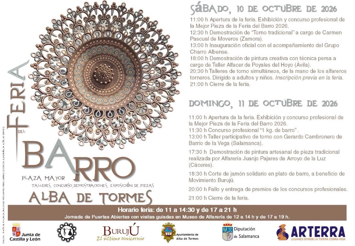 Feria del Barro en Alba de Tormes octubre 2026