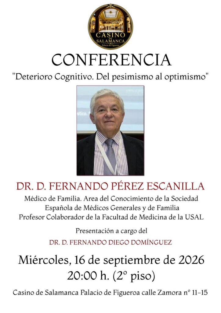 Fernando Pérez Escanilla en el Casino de Salamanca septiembre 2026