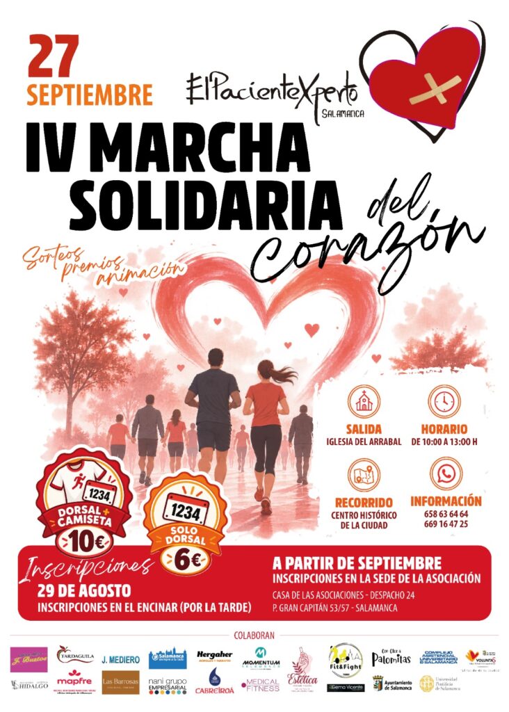 IV Marcha Solidaria por el Corazón en Salamanca septiembre 2026