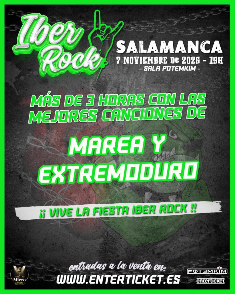 Iber Rock en Potemkim Salamanca noviembre 2026