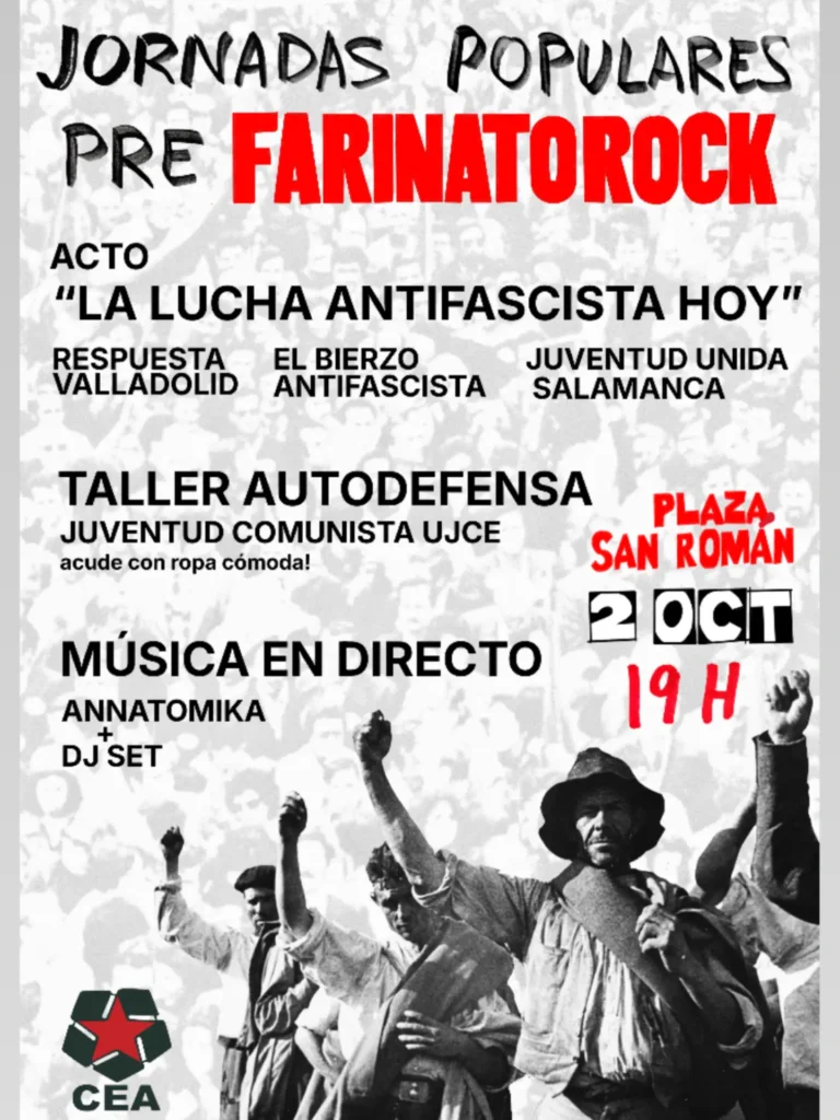 Jornadas Populares Pre Farinato Rock en la Plaza de San Román Salamanca octubre 2026