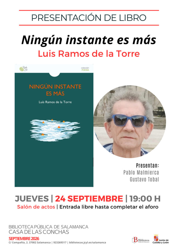 Luis Ramos de la Torre en la Casa de las Conchas Salamanca septiembre 2026