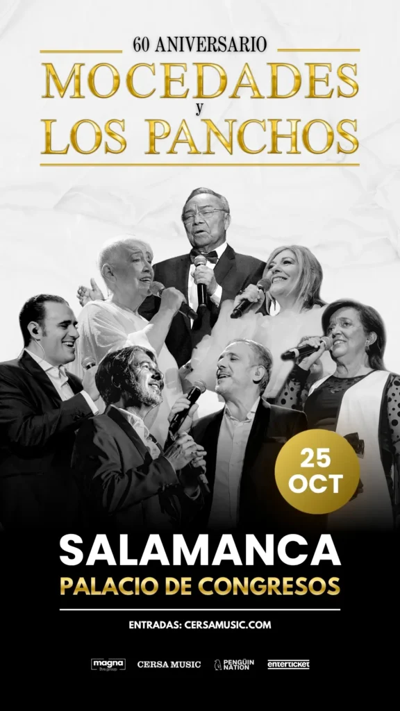 Mocedades y Los Panchos en el Palacio de Congresos y Exposiciones Salamanca octubre 2026