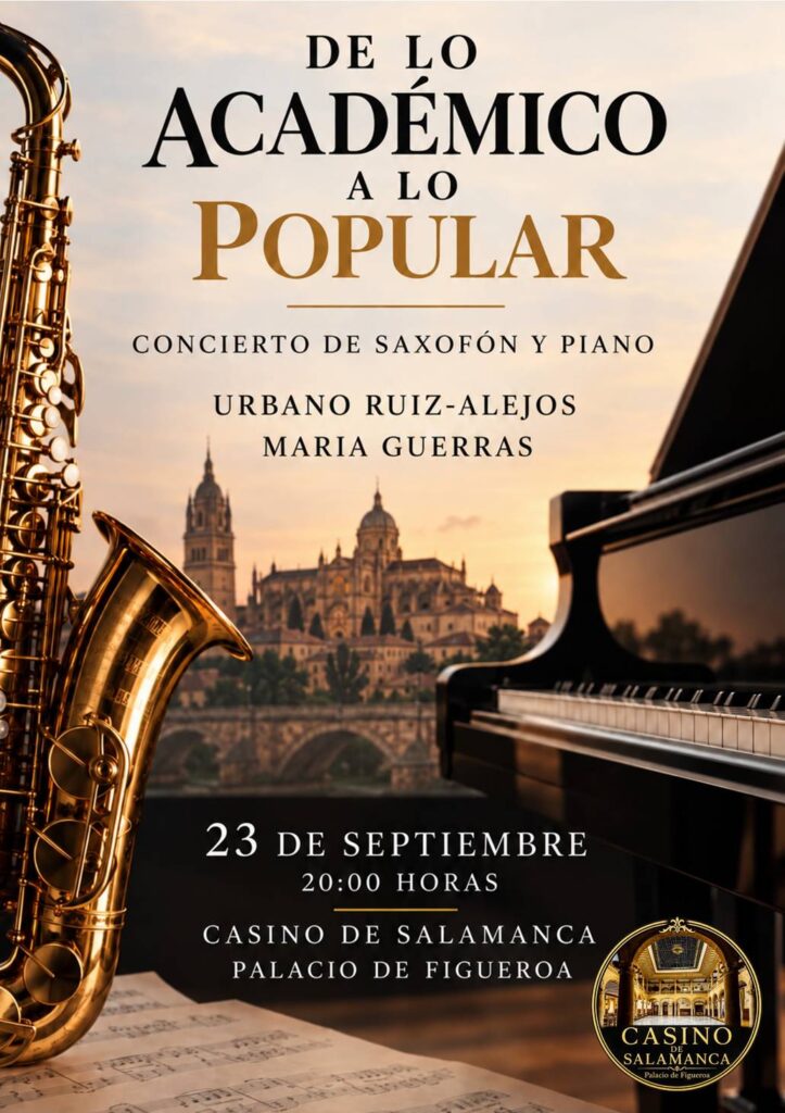 Urbano Ruiz-Alejos y María Guerras en el Casino de Salamanca septiembre 2026