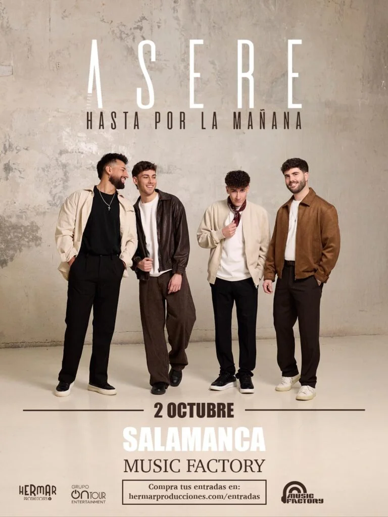 Asere en Music Factory Salamanca octubre 2026