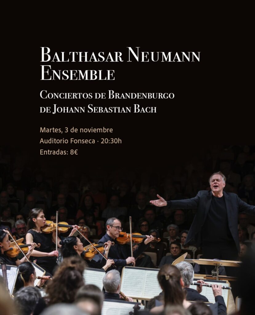 Balthasar Neumann Ensemble en la Hospedería Fonseca Salamanca noviembre 2026