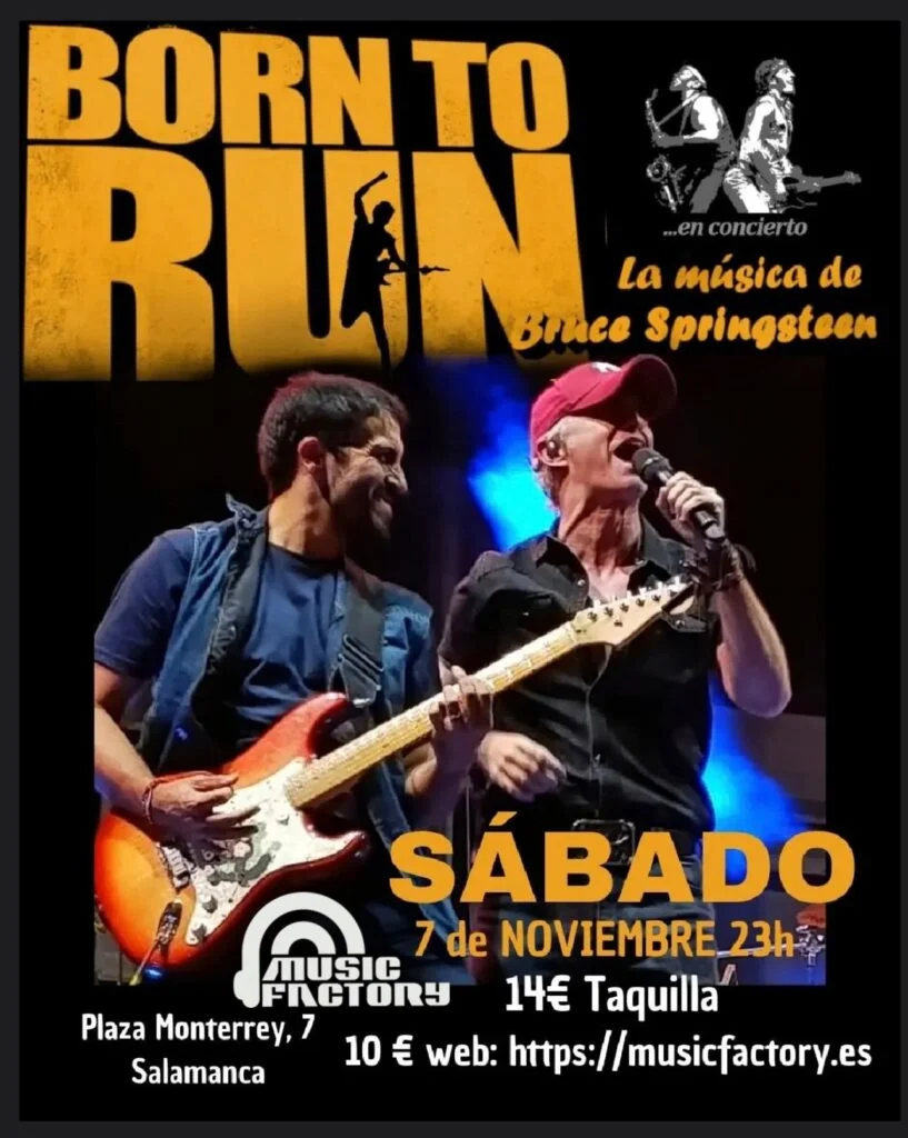Born to Run en Music Factory Salamanca noviembre 2026
