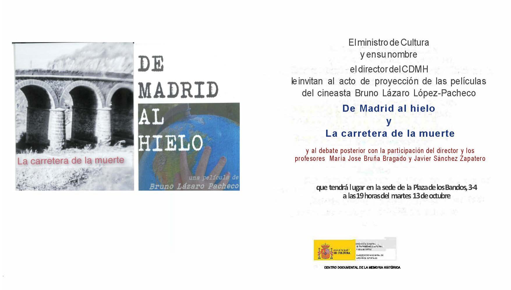 Bruno Lázaro López-Pacheco en el Centro Documental de la Memoria Histórica CDMH Bandos Salamanca octubre 2026