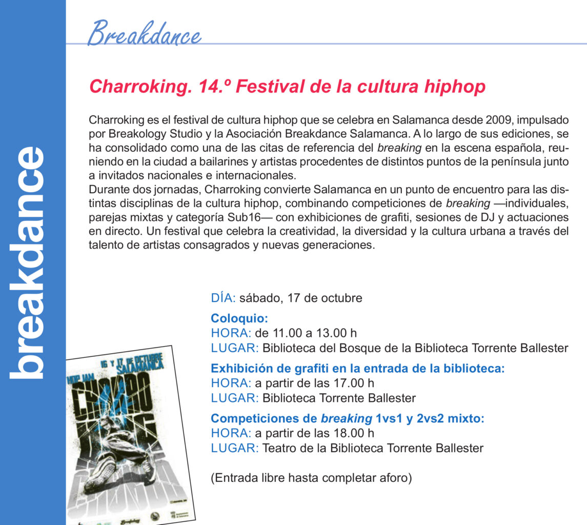 Charroking en la Torrente Ballester Salamanca octubre 2026