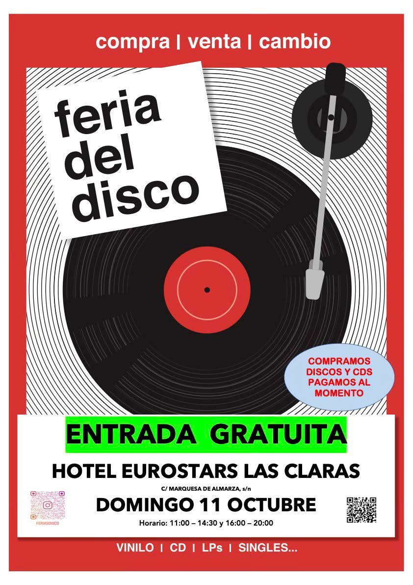 Feria del Disco en Hotel Eurostars Las Claras Salamanca octubre 2026