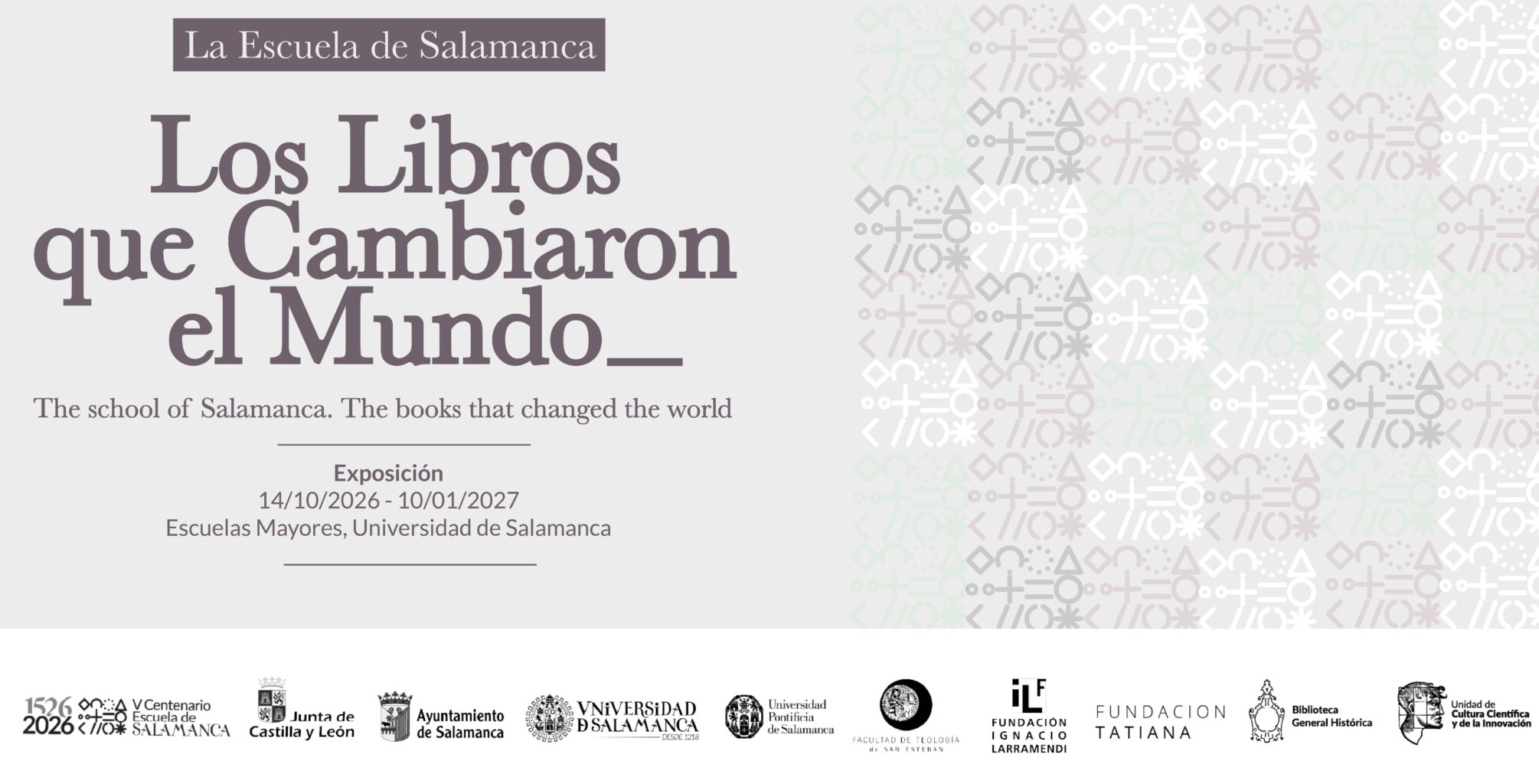 La Escuela de Salamanca. Los libros que cambiaron el mundo en las Escuelas Mayores Salamanca 2026-2027