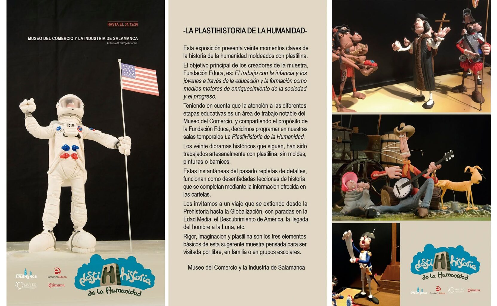 La Plastihistoria de la Humanidad en el Museo del Comercio y la Industria Salamanca 2026