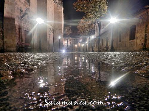 Salamanca, mojada por la lluvia